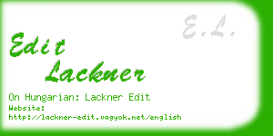 edit lackner business card